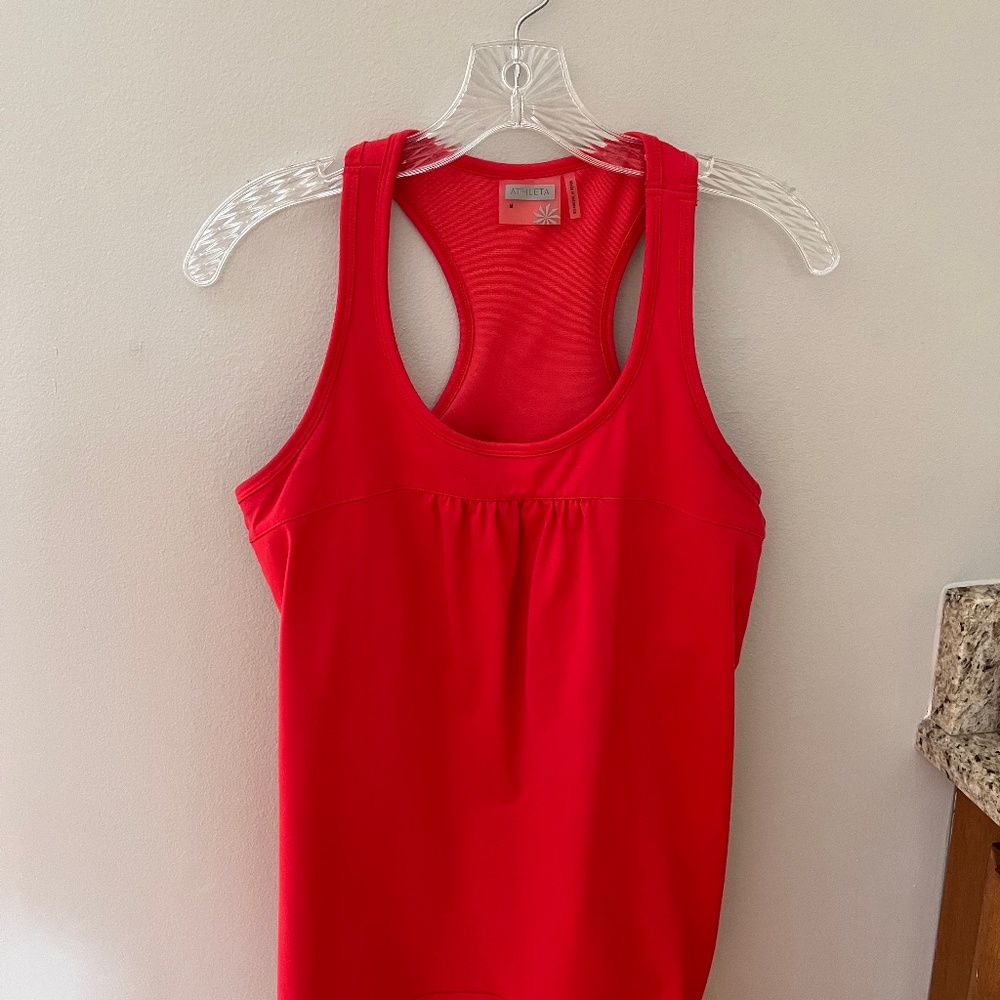 Athleta Tinker Red Racerback Tank:  Size M